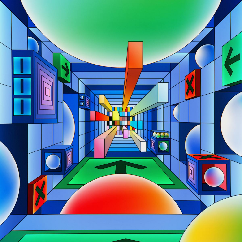 Abstract illustration of a data-driven world